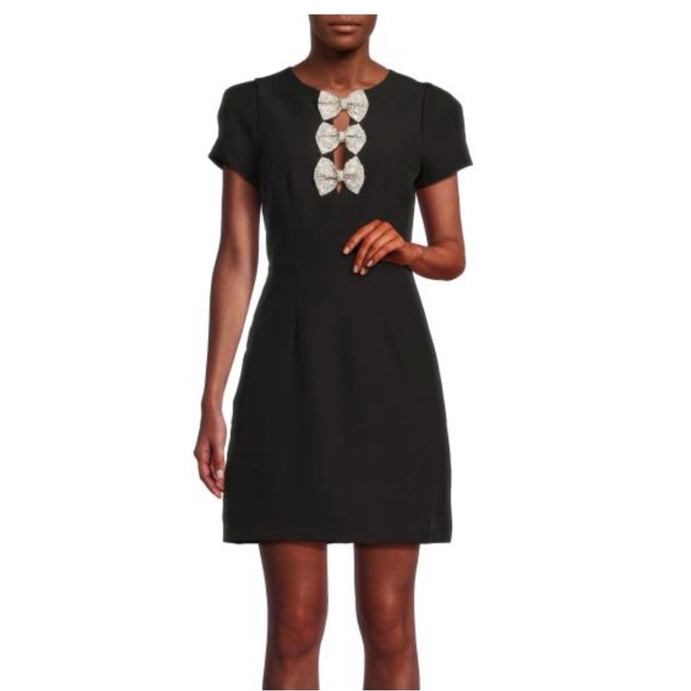 Sam Edelman Cady Bow Appliqué Minidress